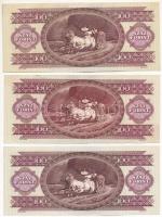 1992. 100Ft (3x) T:F szép papír
Adamo F37