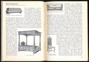 Gradmann, Erwinn: Möbelstilkunde. Bern, Verlag Hallwag. Félvászon kötés, kopottas állapotban