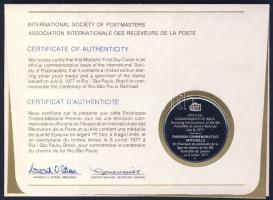 Brazília 1977. "A Sao Paolo-Rio de Janeiro vasútvonal centenáriuma" a Postamesterek gondoz...