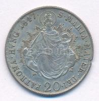 1847B 20kr Ag "V. Ferdinánd" T:XF durva ph. Hungary 1847B 20 Kreuzer Ag "Ferdinand V&...