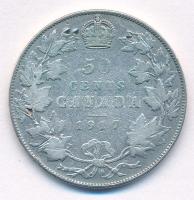 Kanada 1917. 50c Ag "V. György" T:F ütésnyom
Canada 1917. 50 Cents Ag "George V"...