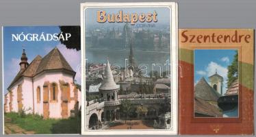 8 db MODERN magyar turisztikai képeslap füzet