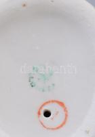 3 darab porcelán állafigura: Hollóházi mókus, Drasche őzikék, jelzett, m: 15 cm alatt