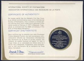 Jugoszlávia 1977. "Prota Matija Nenadovic" a Postamesterek gondozásában kiadott Ag emlékér...