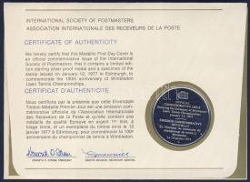 Nagy-Britannia 1977. "100 éves a Wimbledoni Teniszbajnokság" a Postamesterek gondozásában ...