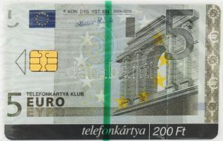 2004 5 Euro telefonkártya, 400 darabban készült, bontatlan