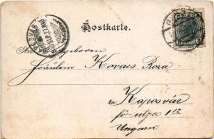 1905 Graz (Steiermark), Ferdinandsbrücke / bridge (worn corners)