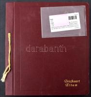 144 férőhelyes régi képeslap albumban: 144 db RÉGI 1945 előtti motívumlapok, szecessziós lapok, hölg...