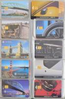 Nívós telefonkártya gyűjtemény, 1991-től rendezve, berakóban, cca 350 darab