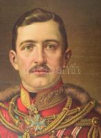 IV, Károly nagy méretű chromolitográfia. Restaurált, kis szakadással 70x55 cm