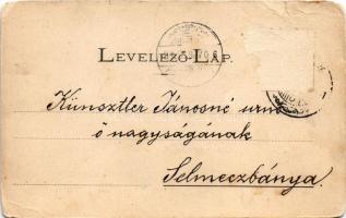 1900 Eperjes, Presov; Fő utca, Wenczel István, Oszvald üzlete, Bankegylet. Kósch Árpád kiadása. Fény...