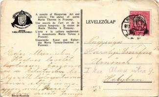 1932 Pozsony, Pressburg, Bratislava; Mária Terézia szobor. Magyar művészet és kultúra. Magyar Nemzet...