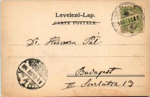 1904 Tátra, Magas-Tátra, Vysoké Tatry; Csorba-tó. Cattarino Sándor kiadása / Partie beim Csorba-See ...