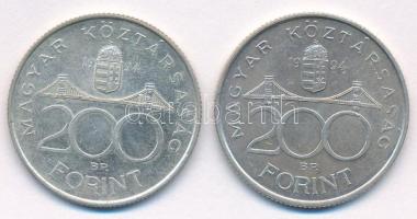 1994. 200Ft Ag "Deák" (2x) T:XF
Adamo F13.1