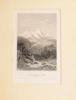 Der Grossglockner acélmetszet. 11x16 cm Paszpartuban