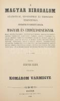 Fényes Elek: Komárom vármegye I. kötet. Pest, 1848, Beimel. REPRINT! Félvászon kötés, jó állapotban
