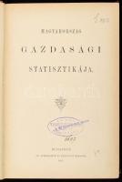 Láng Lajos - Jekefalussy József: Magyarország népességi statisztikája. Bp., 1884, Athenaeum. + Magyarország gazdasági statisztikája. Bp., 1887, Athenaeum. Félvászon kötés, kopottas állapotban.