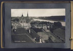 Szolnok album 26 db beragasztott képeslappal