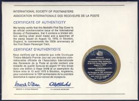 Nagy-Britannia 1975. "Első személyszállító gőzvonat" a Postamesterek gondozásában kiadott ...