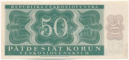 Csehszlovákia 1950. 50K T:F szép papír Czechoslovakia 1950. 50 Korun C:F fine paper Krause P#71a