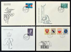 Liechtenstein 40 db FDC az 1964-1969 közötti időszakból (egy FDC futott) (Mi EUR 111.-)