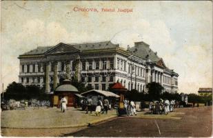 1924 Craiova, Királyi; Palatul Justitiei / Palace of Justice, market (b)