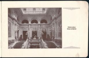 cca 1930 Budapest, Királyi Palota prospektusa, képekkel illusztrált, reklámhirdetésekkel, pl. Corvin...