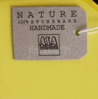 ASA Selection 4 darabos sárga posztmodern design váza szett. Újszerű, jelzett, 13,5x11 cm