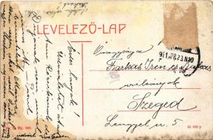 1911 Versec, Werschetz, Vrsac; M. kir. postahivatal. W.L. Bp. 596. / post office (Rb)