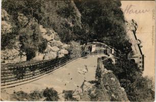 1906 Graz, Schlossbergbahn / funicular railway, train (EK)