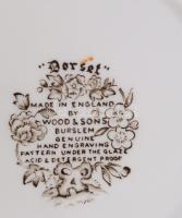 Wood & Sons "Borset" angol 6 személyes reggeliző készlet, csészék aljakkal és desszert...