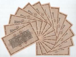 1946. 10.000AP (13x) sorszámkövetők, vízjeles papíron "D36 24.102 - D36 24.114" T:AU
Adam...