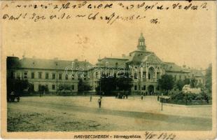 1912 Nagybecskerek, Zrenjanin, Veliki Beckerek; Vármegyeháza. Mangold Lipót kiadása / county hall (EB)