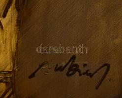 Rubint Ávrahám Péter (1958-): Mozgáskultúra I. (táncosok). Vegyes technika, karton, jelzett, hátolda...