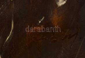 Rubint Ávrahám Péter (1958-): Táncosnő. Vegyes technika, nyomat, karton, jelzett, 135×85 cm. KIZÁRÓL...