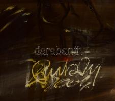 Rubint Ávrahám Péter (1958-): Ülő női akt, 2004. Vegyes technika, karton, jelzett, 100×85 cm. KIZÁRÓ...