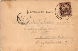 1901 Nagyapold, Grosspold, Apoldu de Sus; Ördög-vasúti híd a Cigány-árok felett, gőzmozdony, vonat. ...