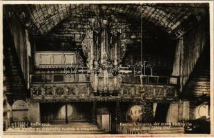 Késmárk, Kezmarok; Vnútro ev. drev. kostola / Inneres der ev. Holzkirche / Evangélikus fatemplom, belső / Lutheran wooden church, interior (fl)