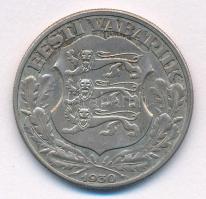 Észtország 1930. 2K Ag "Toompea" T:XF patina Estonia 1930. 2 Krooni Ag "Toompea"...