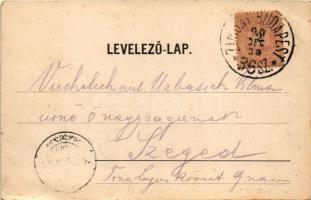 1899 (Vorläufer) Újvidék, Novi Sad; Mayer Imre szálloda, piac, sörcsarnok, üzletek. Nachbargauer Ján...