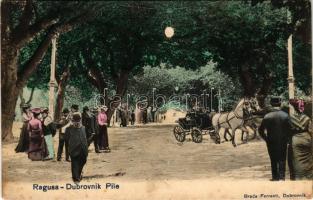 1906 Dubrovnik, Ragusa; Pile. Montage (Rb)