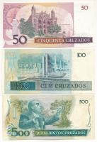 Brazília DN(1986-1988) 50C + DN(1986-1988) 100C + DN(1986-1988) 500C T:UNC,AU Brasil ND(1986-1988) 5...