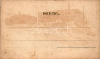 1897 (Vorläufer) Vrbnik (Krk), Istria. Ottmar Zieher Art Nouveau, floral, litho (fl)