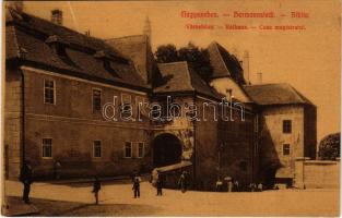 1910 Nagyszeben, Hermannstadt, Sibiu; Városháza. 620. / Rathaus / Casa magistratul / town hall (gyűrődés / crease)