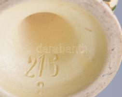 Zsolnay szecessziós kisváza. Számozott, restaurált, pótolt, m: 13 cm