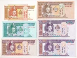 Mongólia 2000-2017. 5T - 100T (6db, 5xklf) T:UNC-AU Mongolia 2000-2017. 5 Tögrög - 100 Tögrög (6pcs, 5xdiff) C:UNC-AU