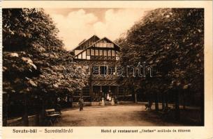 Szovátafürdő, Baile Sovata; Hotel si restaurant Stefan / szálloda és étterem. Eugen Vas kiadása / hotel and restaurant (fl)
