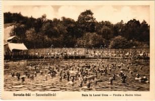 Szovátafürdő, Baile Sovata; Baia in Lacul Ursu / fürdés a Medve-tóban / bathing in the lake