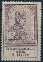 1913 Árvíz I. 5K bélyeg (7.500)