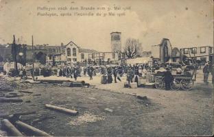 Plaffeien after the earthquake in 1906